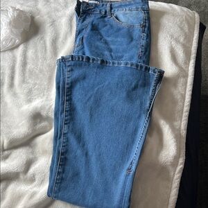 BAMBOO Blue Flare & Wide Leg Jeans